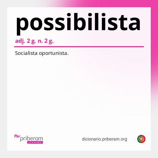 Significado de possibilista