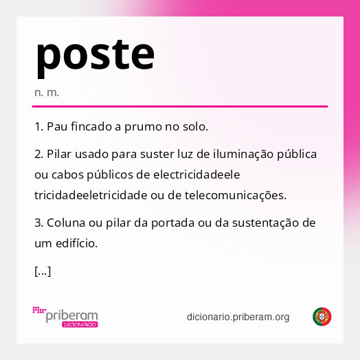 Significado de poste