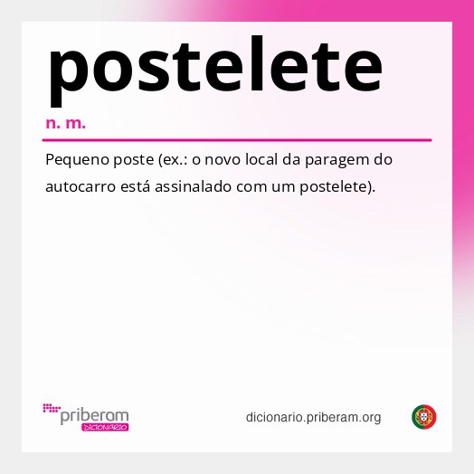 Significado de postelete