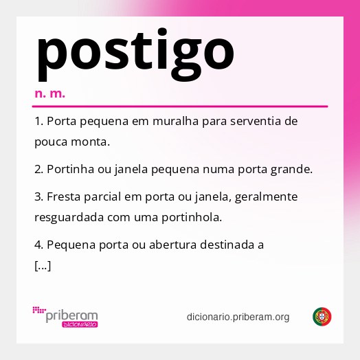 Significado de postigo