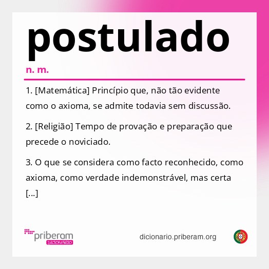Significado de postulado