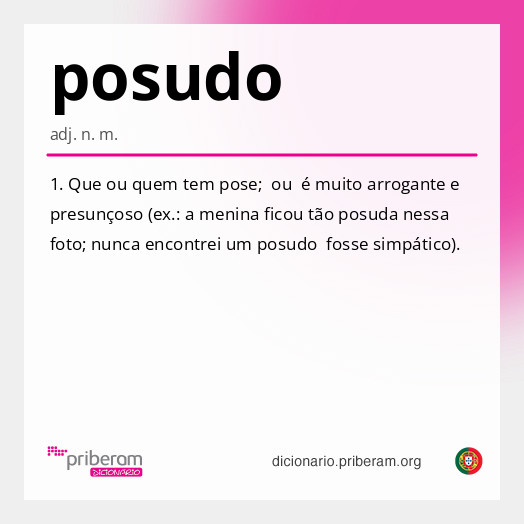 Significado de posudo