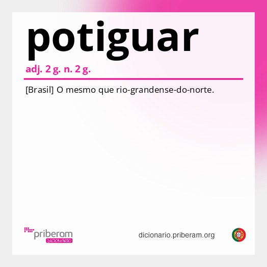 Significado de potiguar