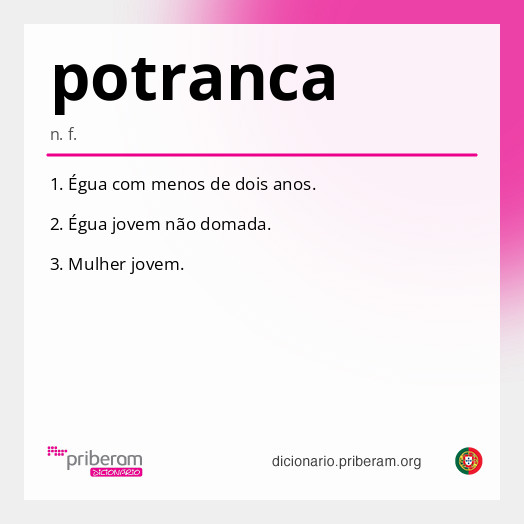 Significado de potranca