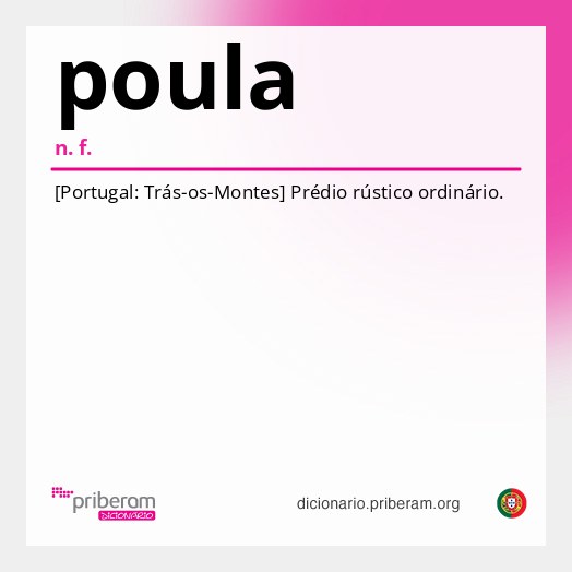Significado de poula