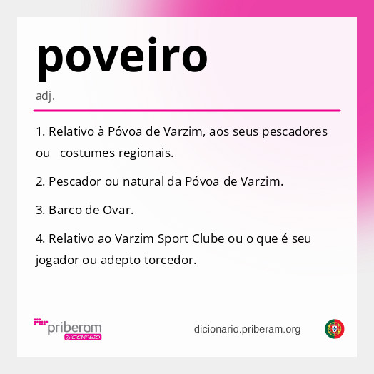 Significado de poveiro