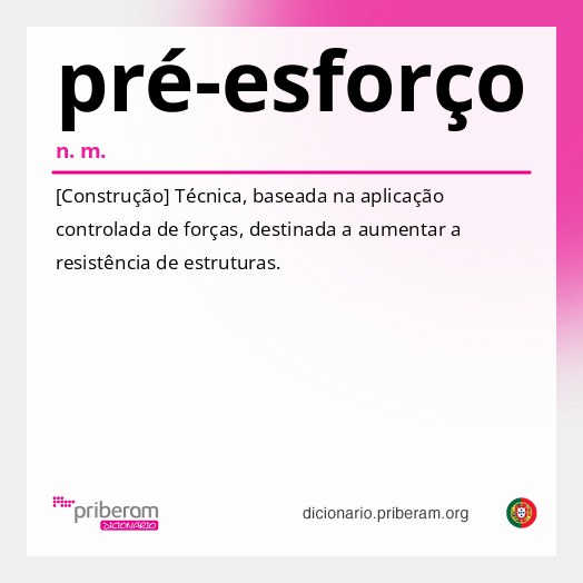 Significado de pré-esforço