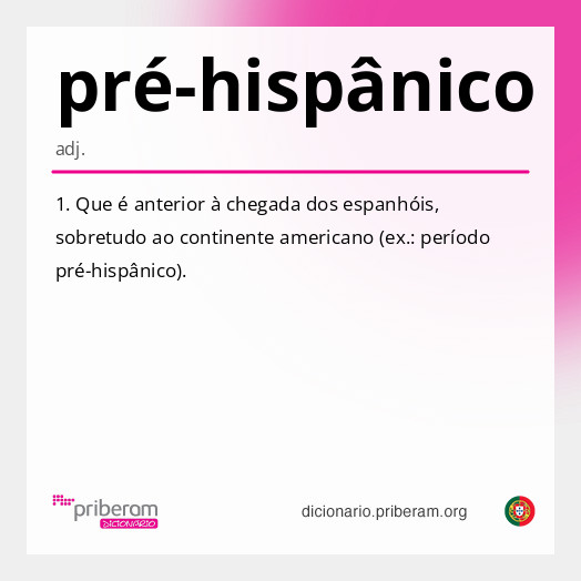 Significado de pré-hispânico