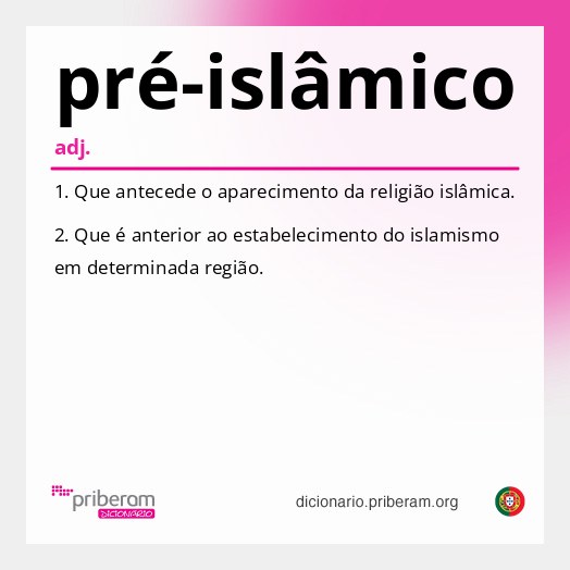 Significado de pré-islâmico
