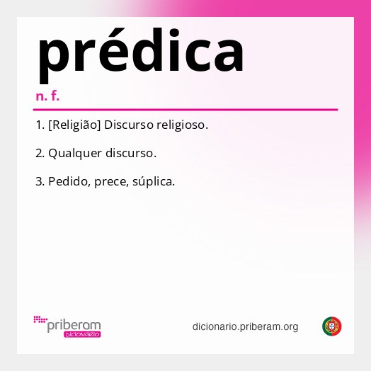 Significado de prédica