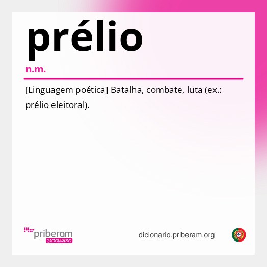 Significado de prélio
