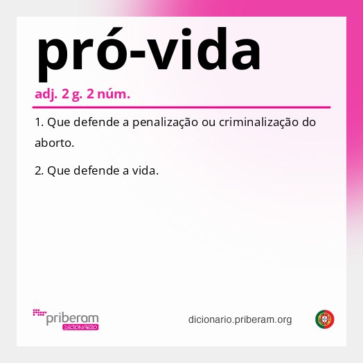 Significado de pró-vida