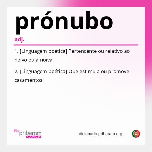 Significado de prónubo