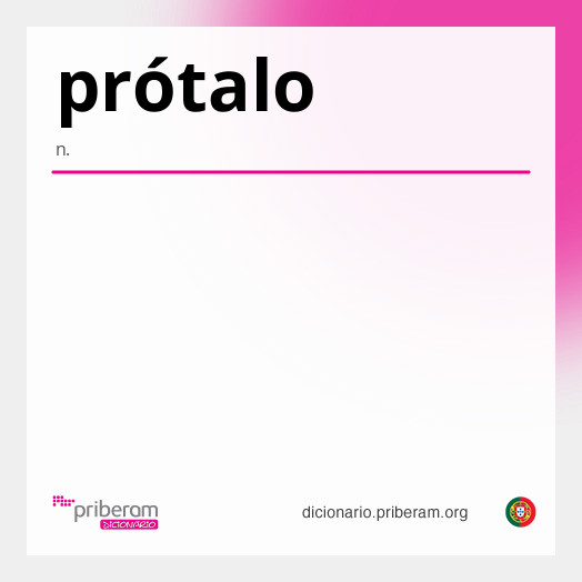 Significado de prótalo