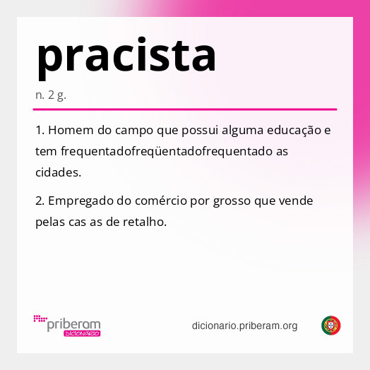 Significado de pracista