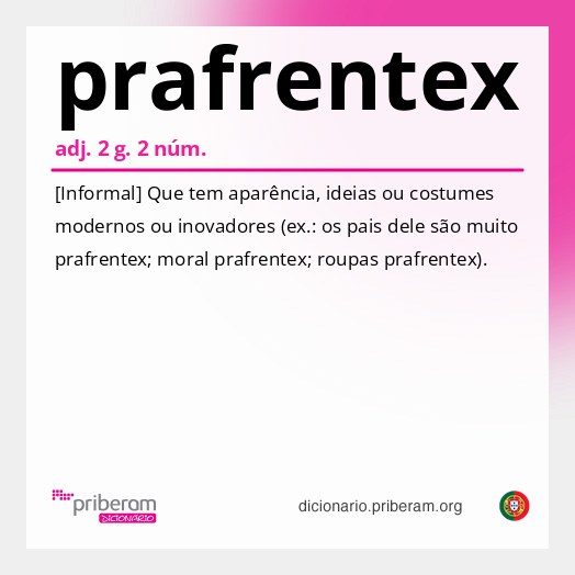 Significado de prafrentex