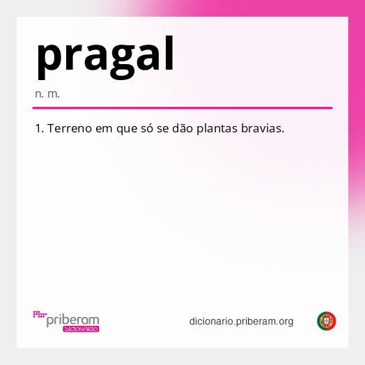 Significado de pragal