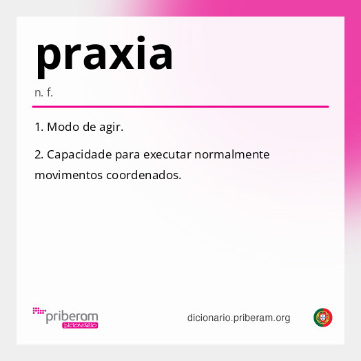 Significado de praxia