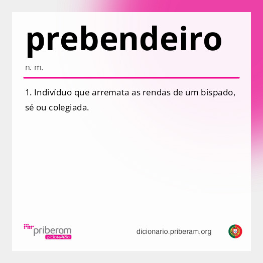 Significado de prebendeiro