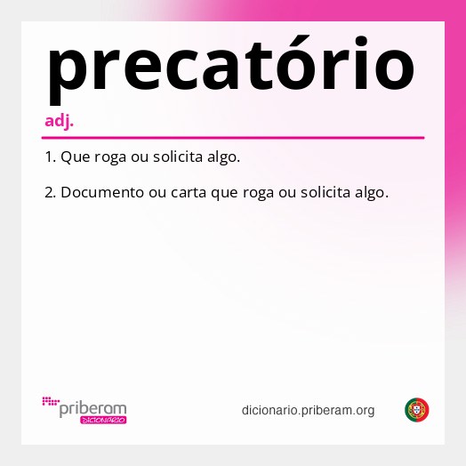 Significado de precatório