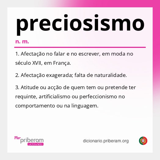 Significado de preciosismo