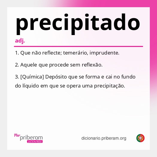 Significado de precipitado