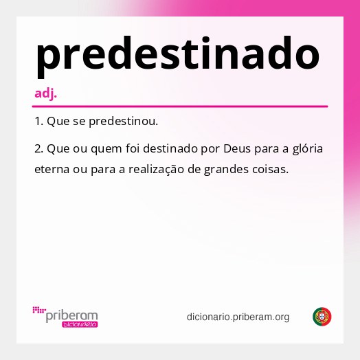Significado de predestinado