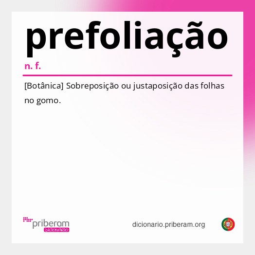 Significado de prefoliação
