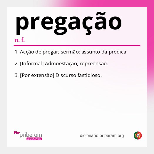 Significado de pregação
