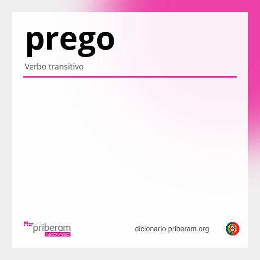 Significado de prego