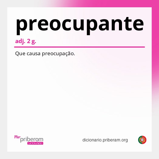Significado de preocupante