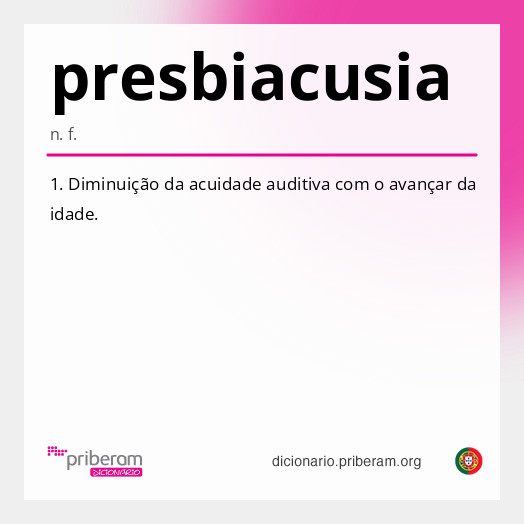 Significado de presbiacusia