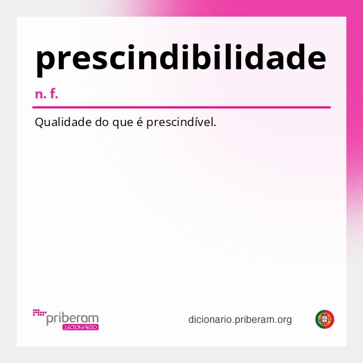 Significado de prescindibilidade