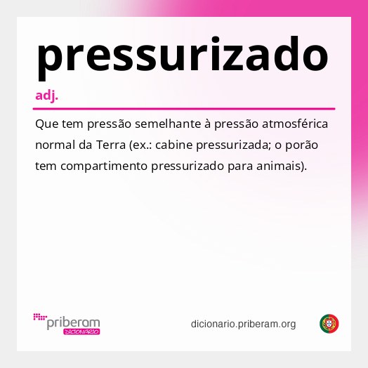 Significado de pressurizado