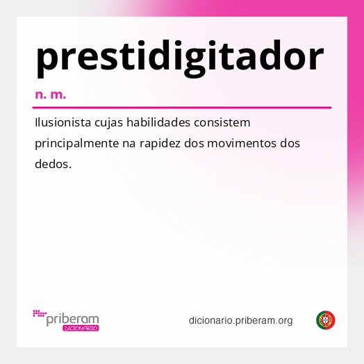Significado de prestidigitador
