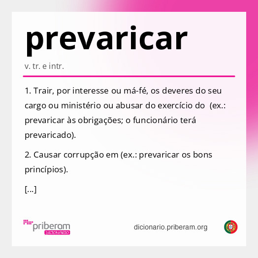 Significado de prevaricar