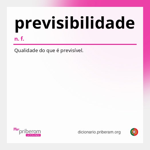 Significado de previsibilidade