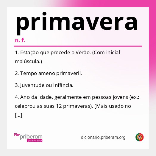 Significado de primavera