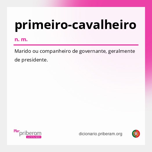 Significado de primeiro-cavalheiro