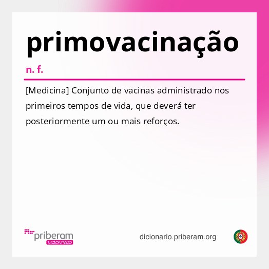 Significado de primovacinação