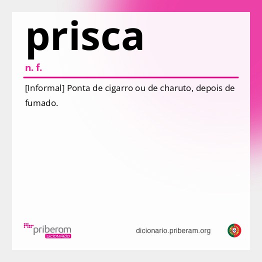 Significado de prisca