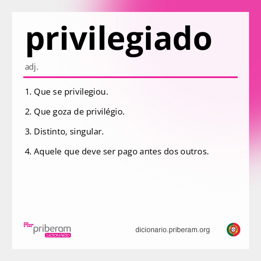 Significado de privilegiado