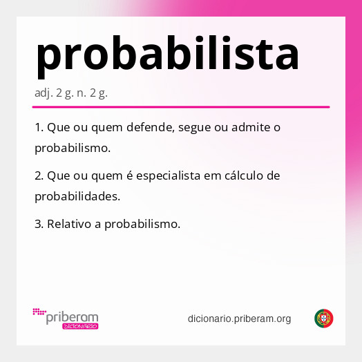 Significado de probabilista