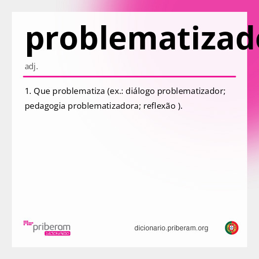 Significado de problematizador