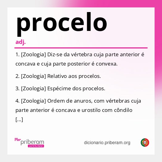 Significado de procelo