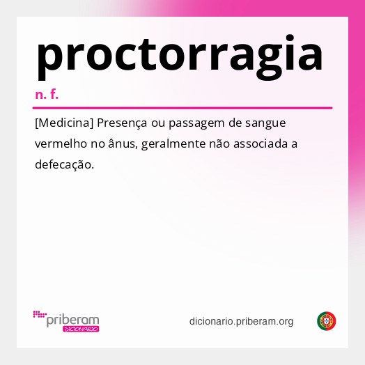 Significado de proctorragia