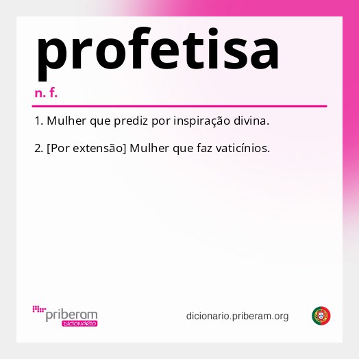 Significado de profetisa