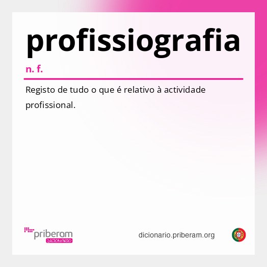Significado de profissiografia