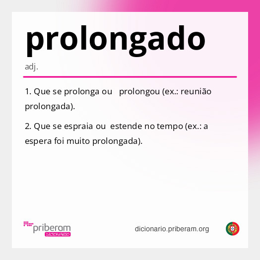 Significado de prolongado