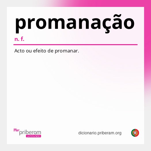 Significado de promanação